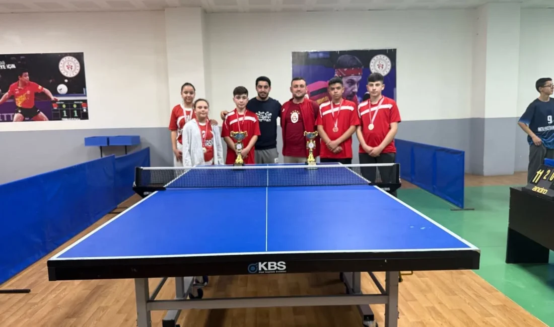 Andırın Atatürk Ortaokulu öğrencileri, Kahramanmaraş’ta düzenlenen masa tenisi turnuvasında önemli