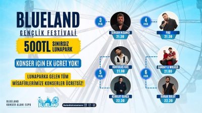 
Bölgenin en büyük eğlence merkezi olan Blueland, 3-6 Eylül 2026
