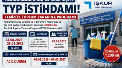 
Kahramanmaraş Çalışma ve İş Kurumu İl Müdürlüğü ile ilçe milli