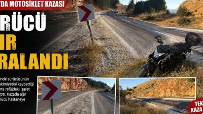 -Kahramanmaraş’ta uyarı levhasına çarpan motosiklet sürücüsü ağır yaralandı

Kahramanmaraş’ın Göksun ilçesinde