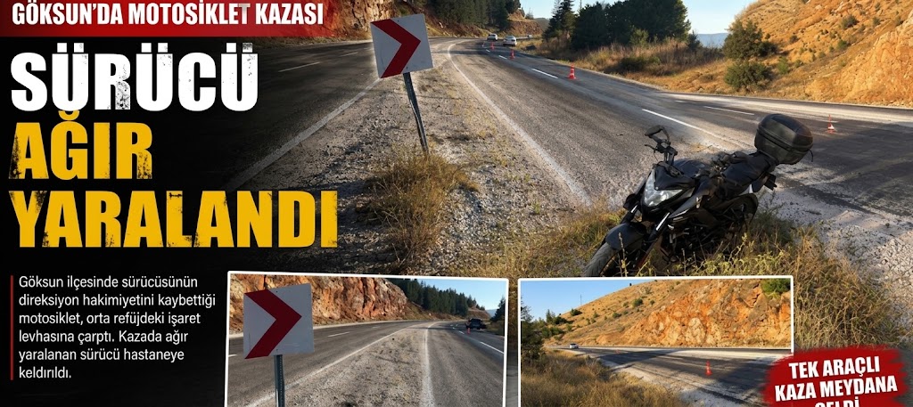 -Kahramanmaraş’ta uyarı levhasına çarpan motosiklet sürücüsü ağır yaralandı

Kahramanmaraş’ın Göksun ilçesinde