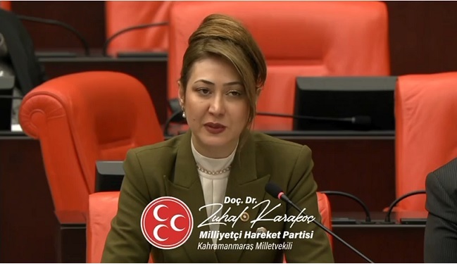 MHP Kahramanmaraş Milletvekili Doç. Dr. Zuhal Karakoç, Türkiye Büyük Millet