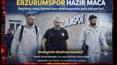 Trendyol Süper Lig’de mücadele eden Erzurumspor, haftanın kritik karşılaşması öncesinde