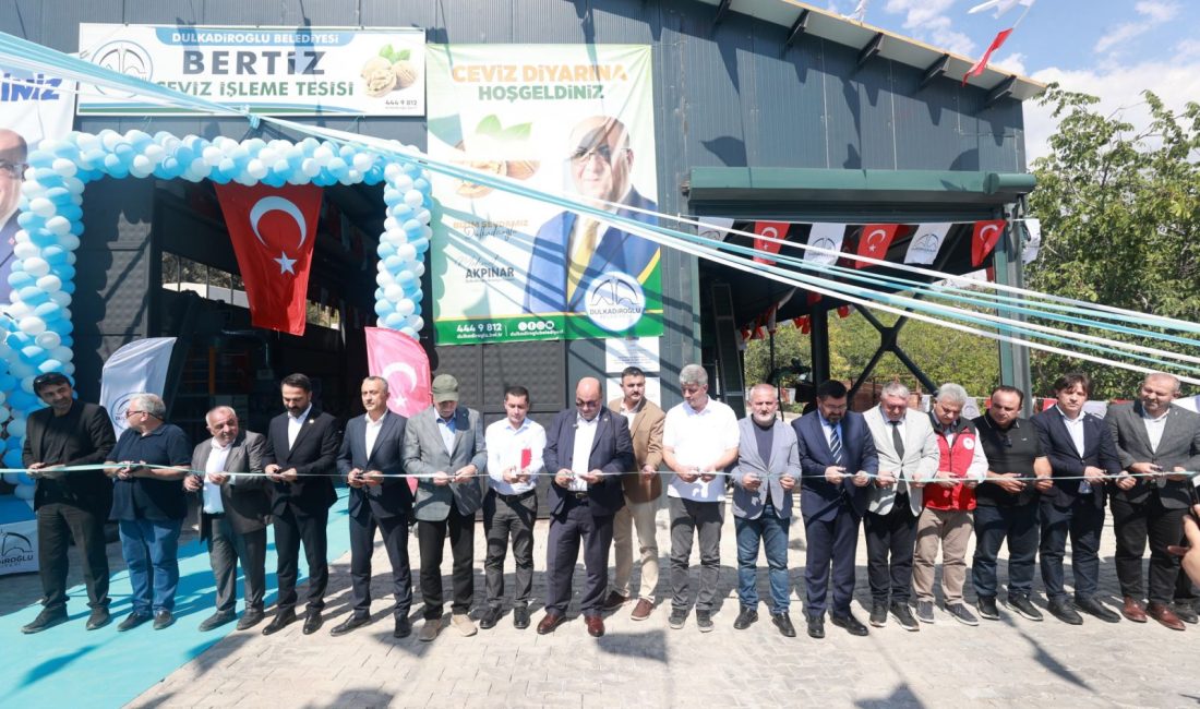 Dulkadiroğlu Belediyesi tarafından Ağabeyli Mahallesi’nde hayata geçirilen Bertiz Ceviz İşleme