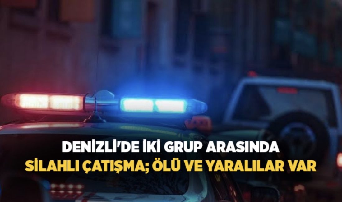 Denizli’nin Merkezefendi ilçesinde bir kafenin önünde iki grup arasında çıkan