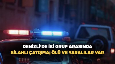 Denizli’nin Merkezefendi ilçesinde bir kafenin önünde iki grup arasında çıkan