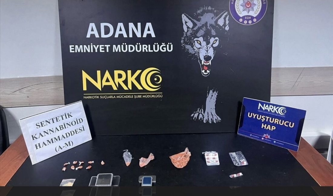 Adana'da polis ekipleri tarafından düzenlenen kapsamlı uyuşturucu operasyonunda gözaltına alınan