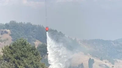Kahramanmaraş’ın Onikişubat ilçesinde ormanlık alanda çıkan yangını kontrol altına almak
