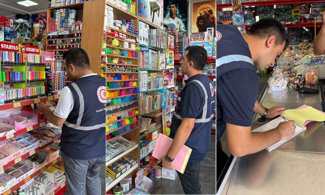 Kahramanmaraş Ticaret İl Müdürlüğü ekipleri, yeni eğitim-öğretim yılı öncesinde kırtasiye
