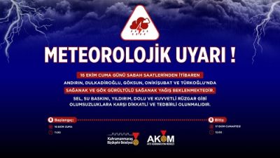 Büyükşehir Belediyesi Afet Koordinasyon Merkezi, 16 Ekim Cuma günü sabah